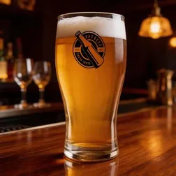 Arcal Schooner Beer Glass 550ml Borosilicate Etched