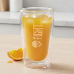 Tirigo Borosilicate Glass Double Wall Insulated Tumbler 370ml