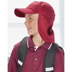 Kids Poly Cotton Legionnaire Hat with Adjustable Velcro