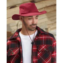 Poly Cotton Slouch Hat UPF50 Breakaway Chin Strap