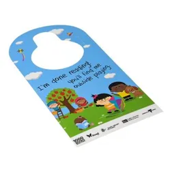 Professional Cardboard Door Hangers with Gloss Finish