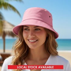 Long Beach Brushed Cotton Twill Bucket Hat Medium Size 570mm