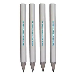 White Wood Pre Sharpened HB Pencils Compact 87mm