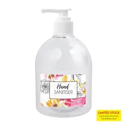 500ml Clear Gel Sanitiser with 75% Alcohol Press Nozzle