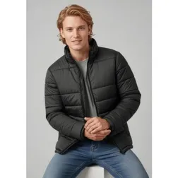 Mens Alpine Showerproof Nylon Jacket with Recycled Polyester Insulation