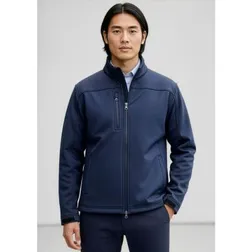 Mens Bonded Polyester Softshell Jacket with Micro Fleece Lining