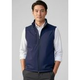 Mens Water Resistant Bonded Polyester Softshell Vest with Fleece Lining