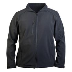Mens Easy Fit Polyester Softshell Jacket with Microfleece Lining