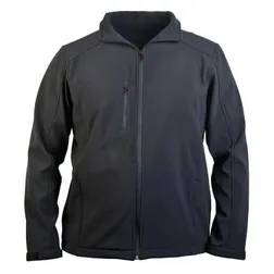 Mens Easy Fit Polyester Softshell Jacket with Microfleece Lining