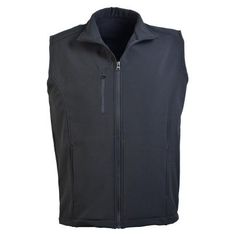 Softshell Vest Polyester Shell Microfleece Lining Showerproof