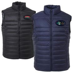 Quilted Nylon Puffer Vest with Synthetic Down Insulation