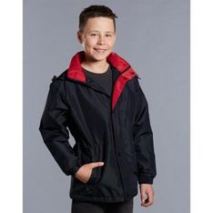 Stadium Kids Water Repellent Oxford Jacket With Fleece Lining
