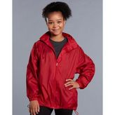 Kids Outdoor Activity Waterproof Nylon Taffeta Spray Jacket