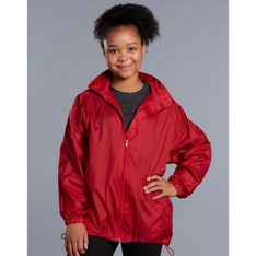 Kids Outdoor Activity Waterproof Nylon Taffeta Spray Jacket