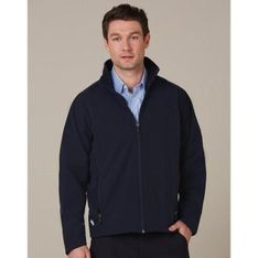 Mens 4 Way Stretch Water Resistant Softshell Jacket