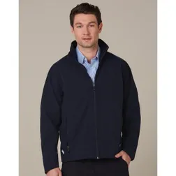 Mens 4 Way Stretch Water Resistant Softshell Jacket