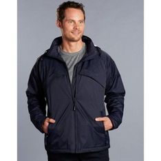 Chalet Nylon Taslon Jacket with Concealed Hood and Fleece Lining