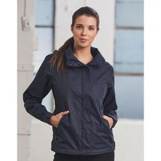 Ladies Jacquard Taslon Showerproof Jacket with Detachable Hood