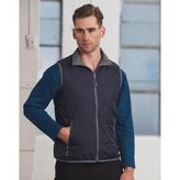 Versatile Reversible Puffer Vest Nylon Polyester Shower Proof