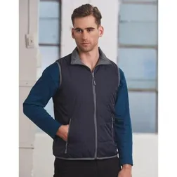 Versatile Reversible Puffer Vest Nylon Polyester Shower Proof