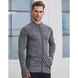 Seamless Heather Sports Jacket with Thumb Holes