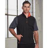 Water Resistant Softshell Mens Sports Vest with Stretch