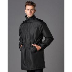 Long Line Stadium Jacket Water Repellent Polyester Oxford