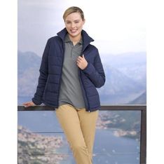 Ladies Sustainable Recycled Polyester 3D Cut Puffer Jacket