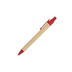 Recycled Paper Barrel Click Pens with Black Ink