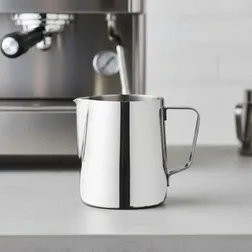 Drop Stainless Steel Milk Jug 600ml with Ergonomic Handle