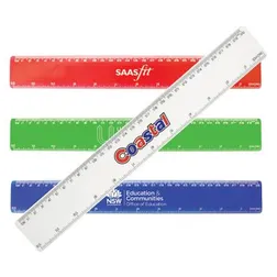 Translucent Plastic Ruler 30cm with Print Area