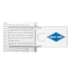 Clear Plastic Magnifier Ruler with Bookmark