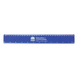 Translucent Plastic Ruler with Metric Measurements