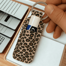 Neoprene Chapstick Holder Keychain with Full Colour Sublimation