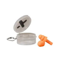 Silicone Noise Reduction Ear Plugs with Keychain Case
