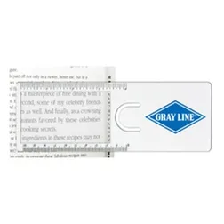 Easy Reader Clear Plastic Magnifier Ruler with Bookmark