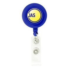 Retractable Round Badge Holder with Epoxy Dome