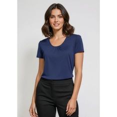Women's Chic Interlock Knit Short Sleeve Top