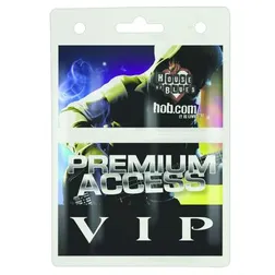 Clear Plastic Dual Pocket Access Holders
