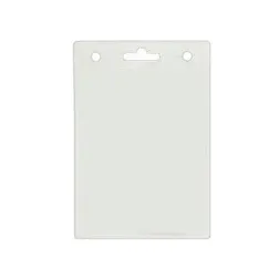 Clear Plastic Dual Pocket Badge Holders