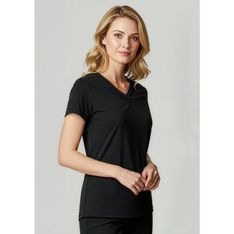 Lana Women's Short Sleeve Jersey Knit Blouse