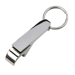 Zinc Alloy Bottle Opener with Keyring