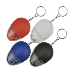 Mouse Shape Metal Bottle Opener with Dice Keyring