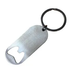 Stainless Steel Bottle Opener Keyring