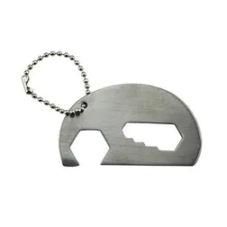 Stainless Steel Elephant Bottle Opener Keyring