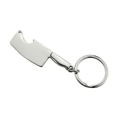 Zinc Alloy Knife Shaped Bottle Opener Keyrings