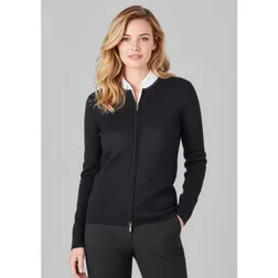 Womens Two Way Zip Viscose Cardigan
