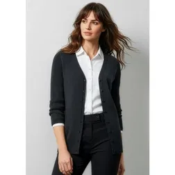 Milano Wool Acrylic Blend Ladies Regular Fit Cardigan