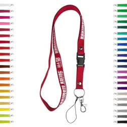 Polyester 25mm Wide Neck Strap with Breakaway Safety
