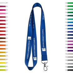 Nylon Lanyards 20mm Width Silk Screened Smooth Surface